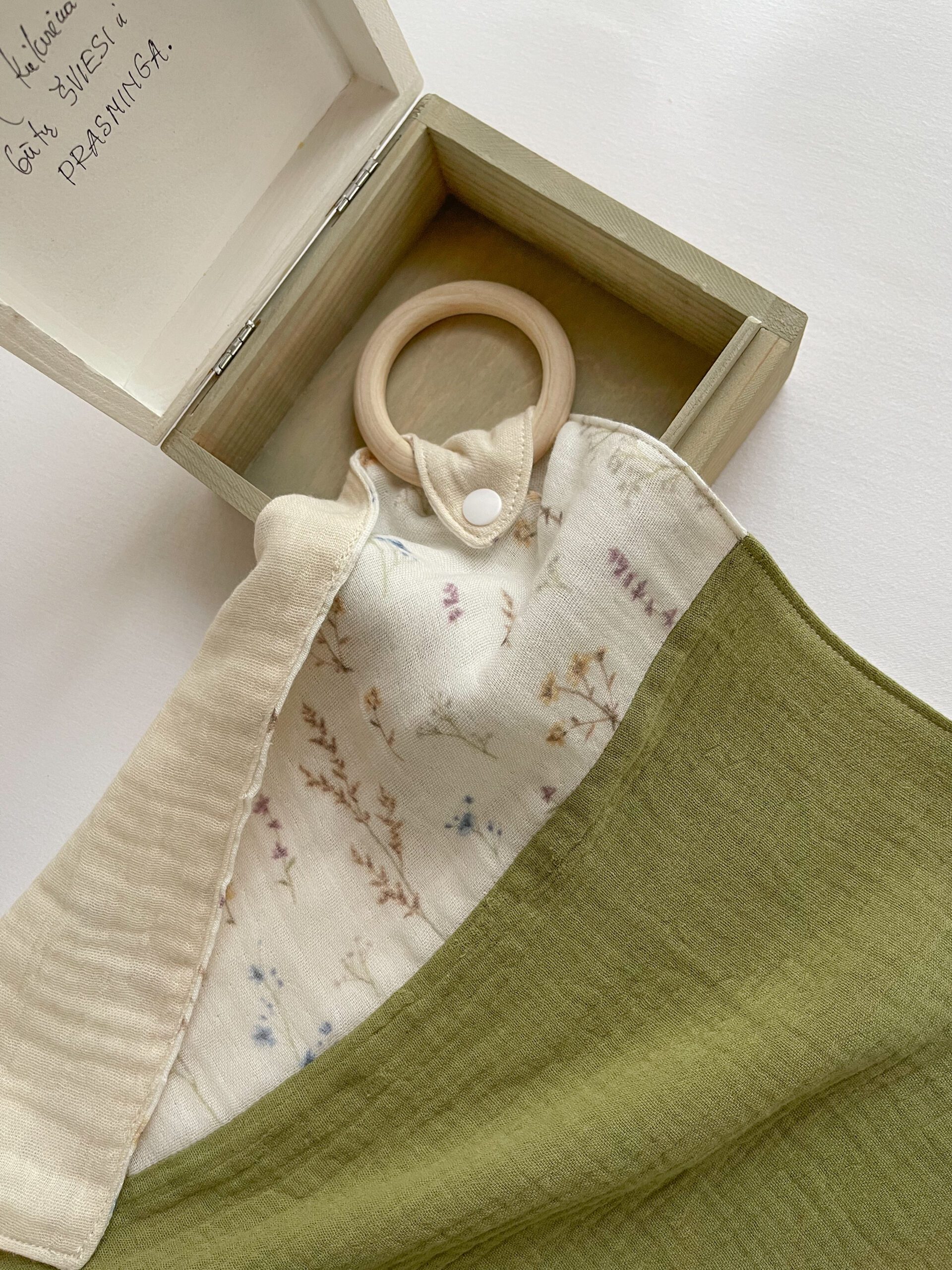 kramtukas merliukas su mediniu kramtuku